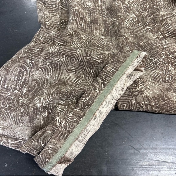 Coldwater Creek XL Linen Blend Soft Wash Ankle Length Pants Batik Design AS-IS - Picture 15 of 16